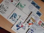 Luchtvaart, enveloppen tgv 1e KLM Vluchten, 8 stuks, € 10,=, Ophalen of Verzenden, Envelop