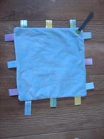 Funnies lichtblauw zacht pluche knuffel label speendoek, Kinderen en Baby's, Speelgoed | Knuffels en Pluche, Ophalen of Verzenden