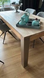 Moderne teakhouten eettafel, Huis en Inrichting, Tafels | Eettafels, Teakhout, Zo goed als nieuw, Vijf personen of meer, 150 tot 200 cm