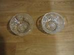 2 kristal bakjes puntgaaf antiek, Antiek en Kunst, Ophalen of Verzenden