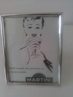 leuke MARTINI reclame in lijstje, Ophalen of Verzenden, Zo goed als nieuw, Reclamebord
