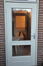 2 buitendeuren,  voordeur met slot en dorpel, Ophalen, Gebruikt, Buitendeur, 200 tot 215 cm