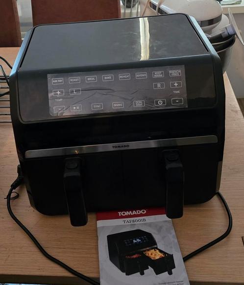 Dubbele airfryer - 2 x 4 liter inhoud, Witgoed en Apparatuur, Airfryers, Gebruikt, Ophalen