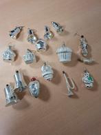 16 vintage kerstballen figuurtjes retro, Ophalen, Gebruikt