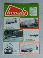 Brochure / Folder BENALU, Ophalen of Verzenden, Gelezen, Overige merken