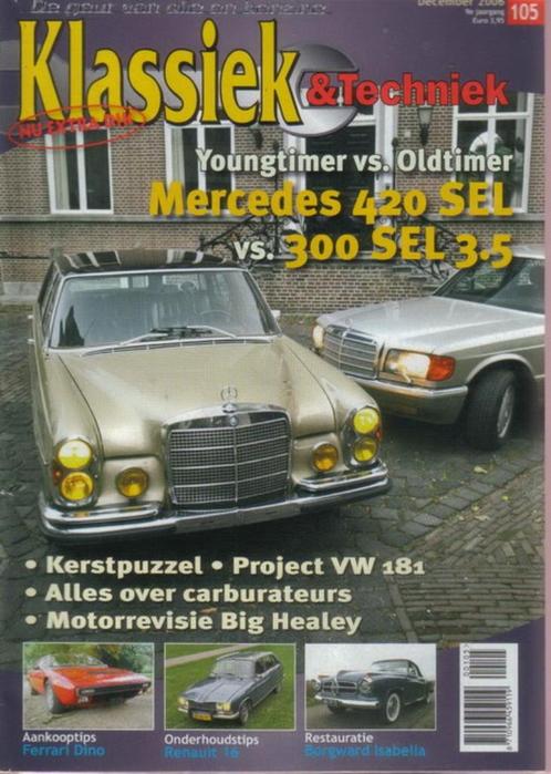Klassiek & Techniek 105 2006 : Mercedes - Ferrari - Renault, Boeken, Auto's | Folders en Tijdschriften, Gelezen, Algemeen, Ophalen of Verzenden