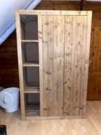 Steigerhout kledingkast, Huis en Inrichting, Kasten | Kledingkasten, Ophalen, Gebruikt, Stoer, 100 tot 150 cm