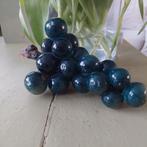 Mooie oude albast blauwe druiventros, Ophalen of Verzenden