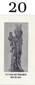 Bp020 devotieprentje maria van furstenstein, Verzamelen, Religie, Ophalen of Verzenden, Zo goed als nieuw