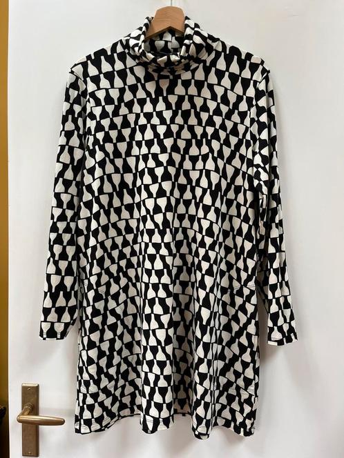 Mooie tuniek, Gudrun Sjoden, maat M, zwart/crème, Kleding | Dames, Blouses en Tunieken, Zo goed als nieuw, Maat 38/40 (M), Overige kleuren