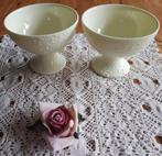 2 Lichtgele ijscoupes/ coupes met reliëf, PASEN, -, -, Overige typen, Ophalen of Verzenden