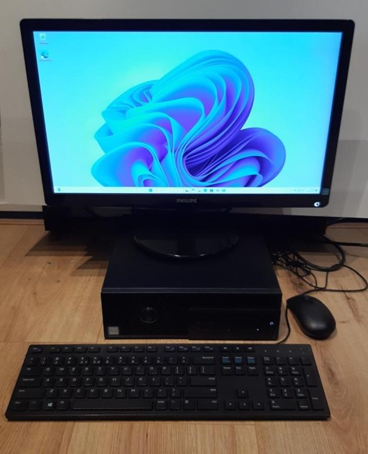 Dell desktop i7 compleet met windows 11, Computers en Software, Desktop Pc's, Refurbished, 3 tot 4 Ghz, HDD, SSD, 16 GB, Ophalen
