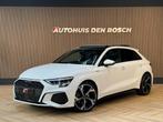 Audi A3 Sportback 35 TFSI S Line edition Panoramadak, 65 €/maand, 4 cilinders, 150 pk, Wit