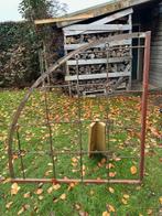 twee hekken voor hoek 1,5 x 1,5 staal, Tuin en Terras, Ophalen, Gebruikt, IJzer, Spijlenhekwerk