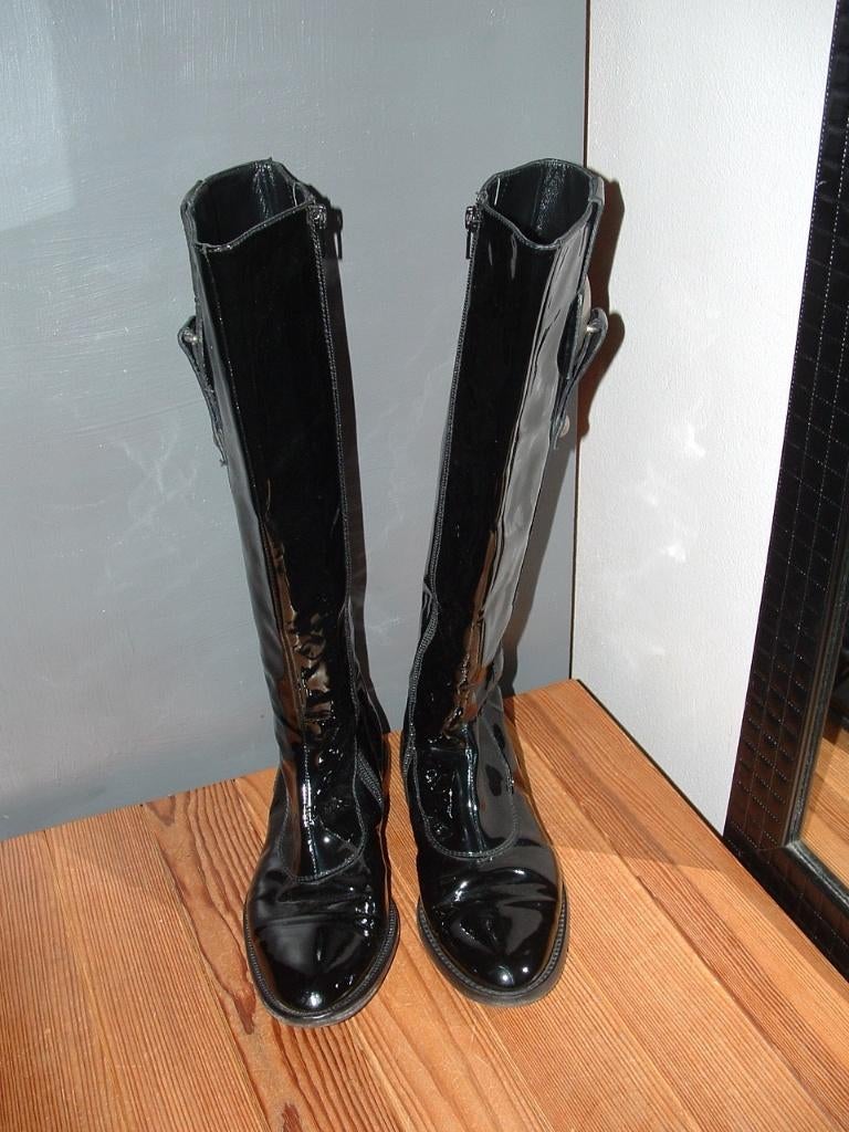 Lakleren ( echt leer) laarzen maat 37 van het merk Diva, Kleding | Dames, Schoenen, Hoge laarzen, Zwart, .Diva, Ophalen of Verzenden