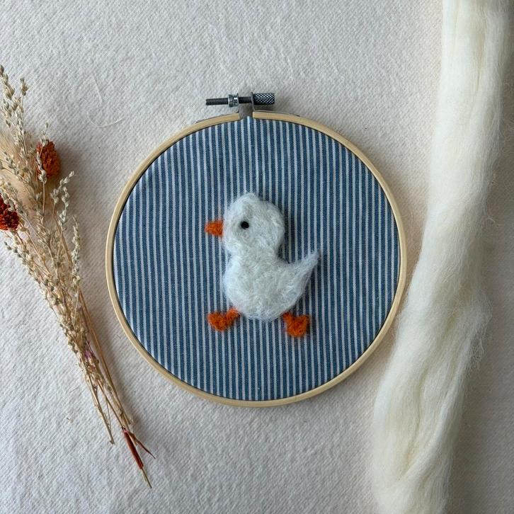 Wanddecoratie eendje, Kinderen en Baby's, Kinderkamer | Inrichting en Decoratie, Zo goed als nieuw, Wanddecoratie, Ophalen of Verzenden