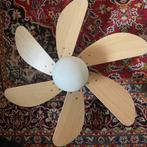 Plafondventilator met lamp – hout, Ophalen, Gebruikt, Plafondventilator