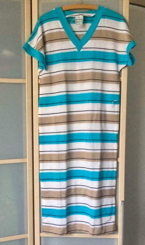 een mooie dik gestreepte zomer jurk, Kleding | Dames, Jurken, Zo goed als nieuw, Maat 36 (S), Onder de knie, Ophalen of Verzenden