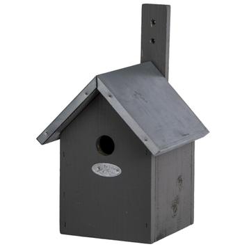 Houten vogelhuisje grijs beschikbaar voor biedingen