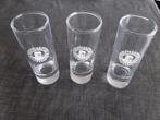 SCHIPPER BITTER glaasjes, 3 stuks, ronde logo, Verzamelen, Glas en Borrelglaasjes, Ophalen of Verzenden, Zo goed als nieuw, Borrel- of Shotglas