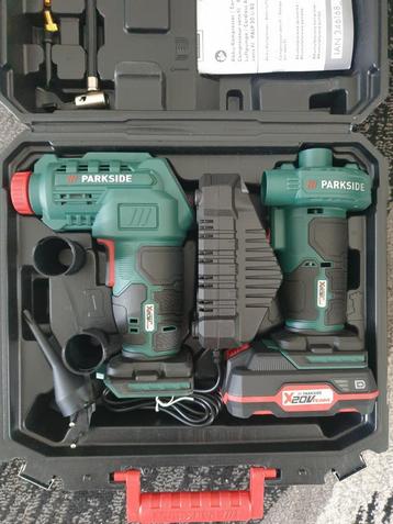Parkside 20v accu compressor en luchtpomp beschikbaar voor biedingen