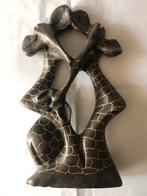 Serpentijn Giraffamilie beeld 20 cm, Ophalen of Verzenden