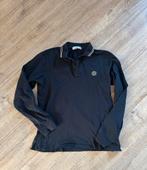 Jongens polo longsleeve maat 14 (170) blauw, Gebruikt, Ophalen of Verzenden, Stone Island, Shirt of Longsleeve