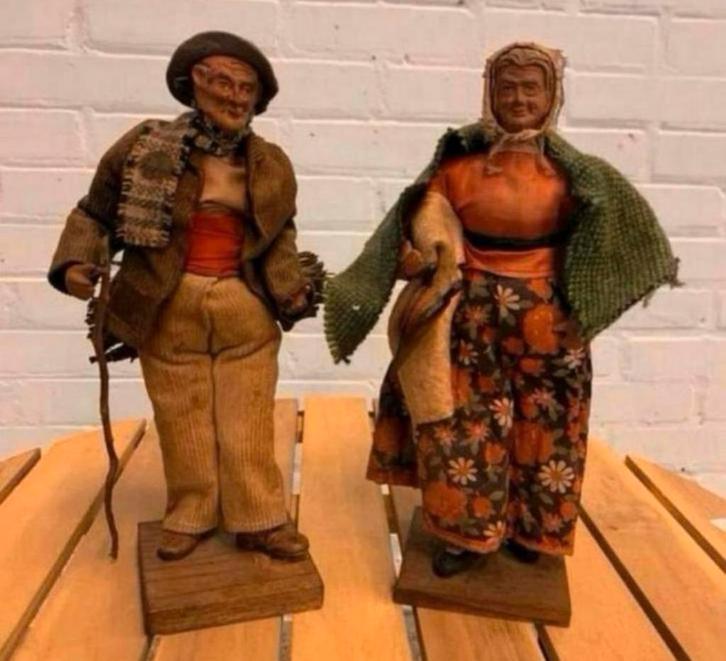 Beeld oude Claude Carbonel Santos de Provence beeldjes., Verzamelen, Beelden en Beeldjes, Ophalen of Verzenden