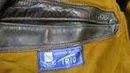 TRIO - Vintage Zware bruine leren jas, Bruin, ., Ophalen of Verzenden, .
