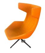 MOROSO TAKE A LINE FOR A WALK FAUTEUIL ORANGE, Huis en Inrichting, Fauteuils, Gebruikt, 75 tot 100 cm, Ophalen of Verzenden, Metaal