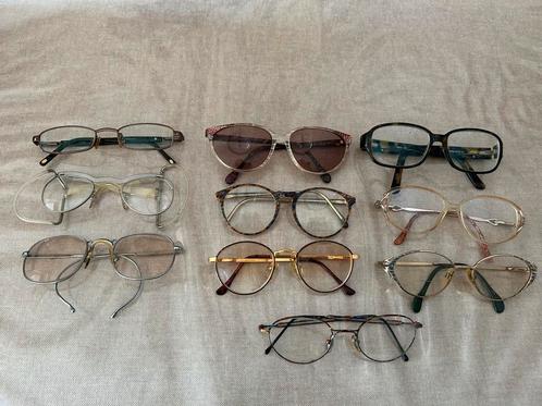 10 Vintage Monturen (2) Diverse merken, Sieraden, Tassen en Uiterlijk, Zonnebrillen en Brillen | Dames, Gebruikt, Bril, Overige merken