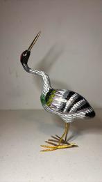 Cloisonnee kraanvogel chinees, Verzenden, Zo goed als nieuw