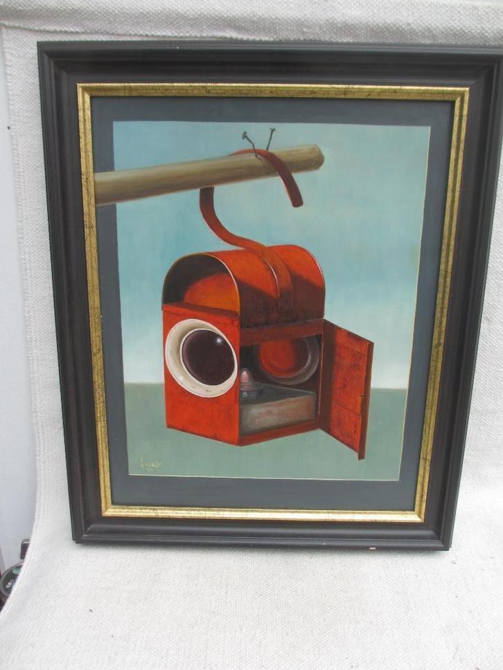 Stilleven Cor Jacobi realisme jaren '90, Antiek en Kunst, Kunst | Schilderijen | Klassiek, Ophalen of Verzenden