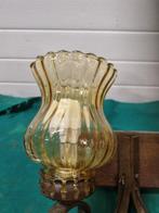 wandlamp hout metaal amber glazen kappen, Ophalen of Verzenden, 'T Olde Gre-j, Info@toldegrej.nl, Endepoelstraat 20f Didam