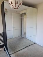 Pax kledingkast spiegel deuren. Leveren/Monteren mogelijk, 200 cm of meer, Ikea, Met klep(pen), Ophalen of Verzenden