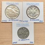 Griekenland lot met 3 zilveren munten, Ophalen of Verzenden, Overige landen