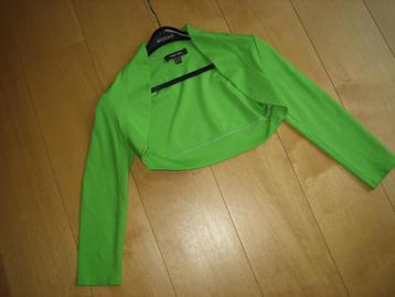 Zeer mooi fel groen bolero-vest-jasje MARIE MÉRO 34 snazzeys beschikbaar voor biedingen