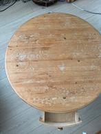 Grenen salontafel, Huis en Inrichting, Tafels | Salontafels, Gebruikt, 100 tot 150 cm, Rond, Minder dan 50 cm