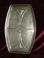 Jugendstil Verzilverde Serveerschaal / Dienblad, Ophalen, Rond, Metaal