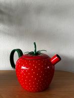 Vintage Copco Aardbei Theepot, Ophalen of Verzenden, Gebruikt
