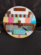 klok testbeeld 80's connection, glas, Ophalen of Verzenden, Zo goed als nieuw, Analoog, Wandklok