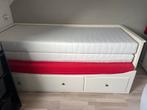 Ikea Slaapbank/Bed 2 persoons met lades, Ophalen, Gebruikt, Wit, Tweepersoons