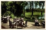 Grathem - Terras Hotel De Peel (1956), Verzamelen, Ansichtkaarten | Nederland, Verzenden, 1940 tot 1960, Gelopen, Limburg