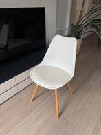 6 witte eetkamerstoelen, Huis en Inrichting, Stoelen, Ophalen, Zo goed als nieuw, Wit, Vier
