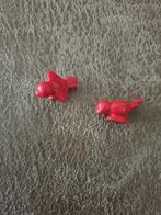 2 rode playmobil vogeltjes, Ophalen of Verzenden, Zo goed als nieuw, Los playmobil