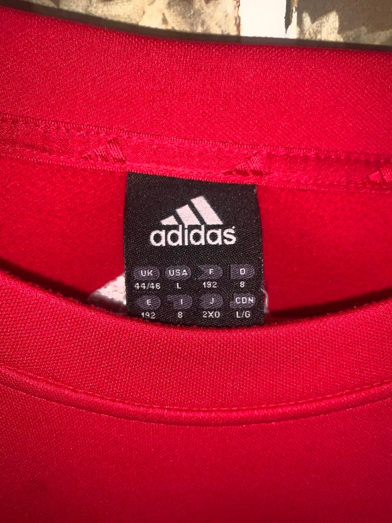Vintage Adidas Ajax Trainingsshirt Rood maat L 2005/2006, Ophalen of Verzenden, Zo goed als nieuw, Maat 52/54 (L), Rood