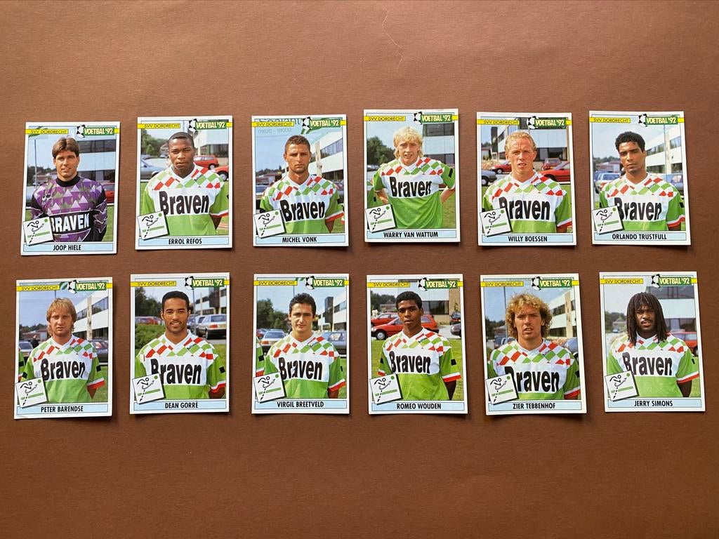 Panini Voetbal '92 SVV Dordrecht - Compleet team, Verzamelen, Sportartikelen en Voetbal, Ophalen of Verzenden, Gebruikt, Overige binnenlandse clubs