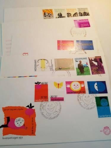 @@ 1971 alle FDC onbeschreven @@, Postzegels en Munten, Postzegels | Eerstedagenveloppen, Ophalen of Verzenden, Onbeschreven, Nederland