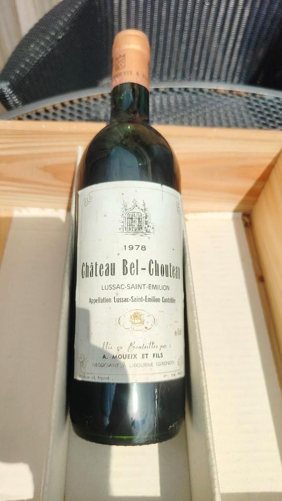 Chateau Bel Chouteau Lucas Saint Emilion 1978, Verzamelen, Wijnen, Nieuw, Rode wijn, Frankrijk, Vol, Ophalen of Verzenden