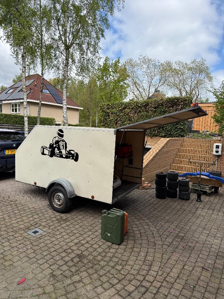 Kart met aanhanger, Ophalen, Gebruikt, Kart